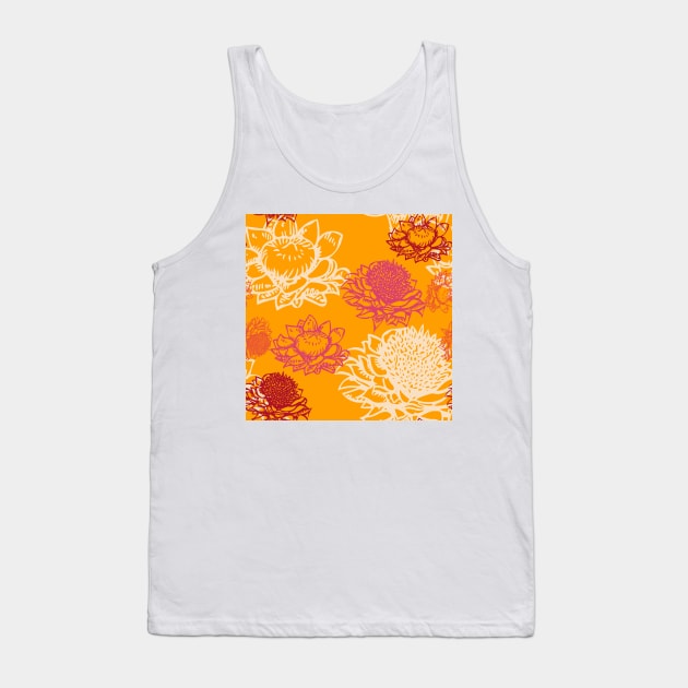 Everlasting Daisy Australian Wildflower Tank Top by empaduggan